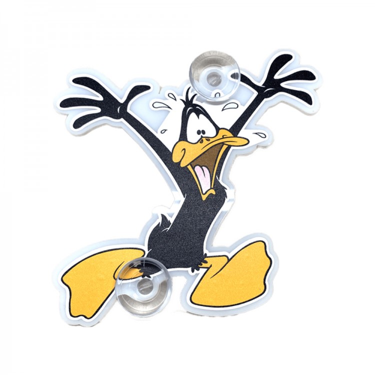 Daffy Duck Vantuzlu Cam Süsü Pleksi Büyük
