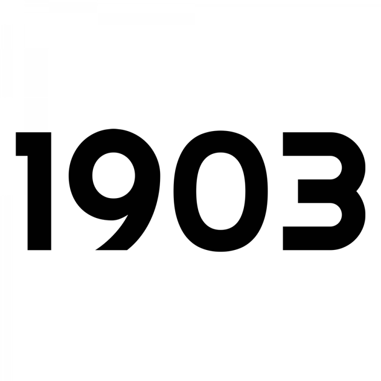 BJK 1903 Oto Stickeri Siyah 19x6cm